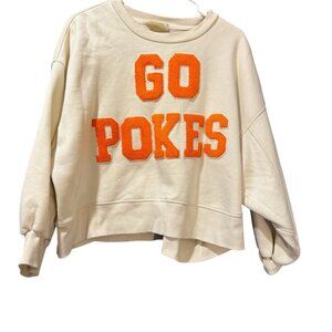 Judith March “Go Pokes” Cropped Sweatshirt – Size XL